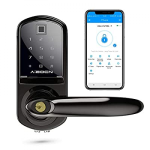 One Day Only！Aibocn Fingerprint Smart Lock now 15.0% off , Keyless Entry Door Lock with Bluetooth,..