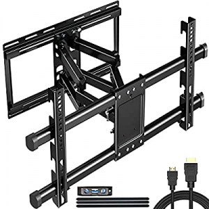 TV Wall Mount Bracket Full Motion for 32-80 Inch LED OLED Flat Curved Screen, Sliding for Centering,
