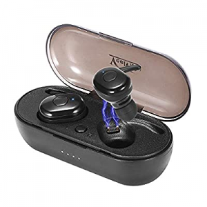 AMBW Wireless Bluetooth 5.0 Earbuds in-Ear with Charging Case Hi-Fi Stereo Sound with Deep Bass with