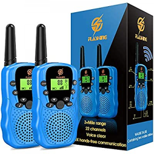 Tesoky Walkie Talkies for Kids 2 Packs 5 KM Long Range, Indoor Outdoor Toys for 3-12 Year Old Kids B