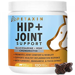 Petaxin Glucosamine for Dogs – Advanced Hip and Joint Supplement for Dogs - Dog Joint Supplement for