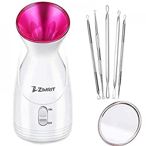 Facial Steamer For Face - Nano Ionic Face Steamers Warm Mist Facial Humidifier with 5 Pieces Blackhe