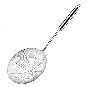 20.0% off Kupadio Spider Strainer Skimmer Stainless Steel Ladle Wire Spoon with Long Handle/Spiral..