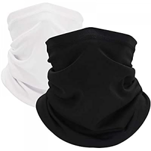 Neck Gaiter (2 Pack), Face Cover Scarf, Bandana Headwear,Cool Breathable now 60.0% off 