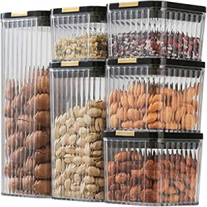 UNIKON Food Storage Containers Airtight Plastic Canisters now 50.0% off , Food Canisters for Kitch..