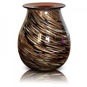HEUNG HOI Electric Wax Warmer Art Glass Scented Oil Warmer Tart Burner for Wax Melts Fragrance Can..