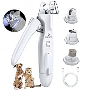 JOEJOY Dog Cat Nail Clippers and Grinder Set now 60.0% off , with 2 LED Light Nail Collector Recha..
