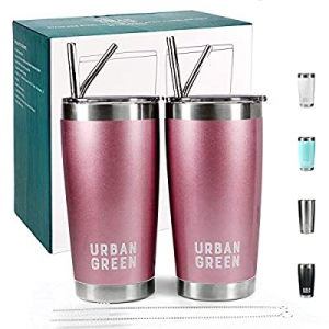 20oz Stainless Steel Tumblers with Lids Urban Green now 50.0% off ,Vacuum Insulated Coffee Cup Mug..