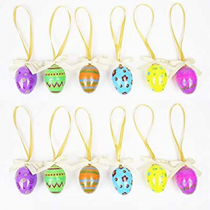 Easter Ornaments now 50.0% off , 12pcs Hanging Easter Eggs Ornaments, Plastic Easter Egg Fillable ..