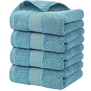 Hand Towels 4 Pack now 50.0% off , Golden Side 100% Cotton Super Soft and Highly Absorbent Hand To..