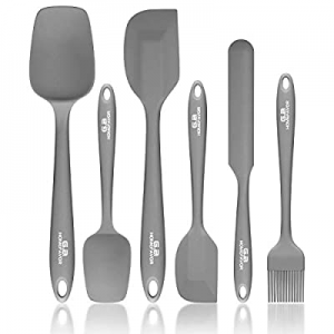 Silicone Spatula Set now 55.0% off , G.a HOMEFAVOR Heat-Resistant Spatula - One Piece Seamless Des..