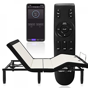 Queen Adjustable Bed Frame now 15.0% off ,Applied Sleep Wireless Remote Adjustable Base with Bluet..