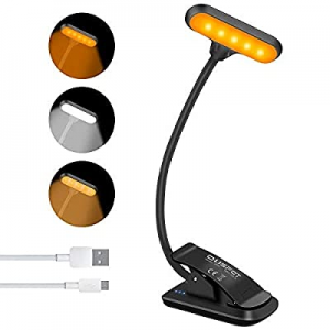 Book Light now 40.0% off ,OUSFOT Reading Light for Bed 9 LED Lighting Amber USB Rechargeable Eye P..