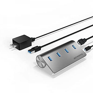 One Day Only！Achoro 4 USB Ports Data Transfer Charging Hub - Premium Quality UL Certified Adapter ..