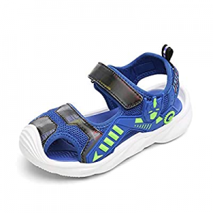 One Day Only！KUBUA Boys Girls Toddler Sandals Close Toe Outdoor Sport Summer Shoes for Kids now 75..