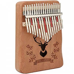 Kalimba 17 Keys Thumb Piano,Sethruki Finger Piano Portable Solid African Wood Finger Piano Gift for 