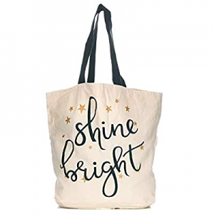 Cotton Canvas Tote - Reusable Bag with Handles - Shine Bright now 60.0% off 