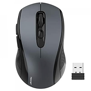 Wireless Mouse TeckNet 2.4G Optical Mouse with USB Nano Receiver for Notebook, PC, Laptop, Computer,