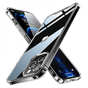 PILIPAPA Crystal Clear Case Compatible with iPhone 12 Pro Max Case, [Anti -Yellowing] [Airbag Protec