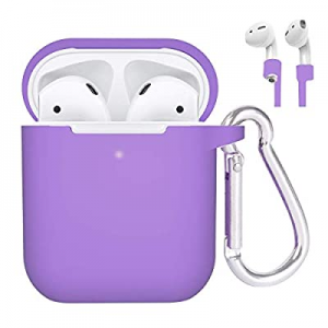 AirPods Case Cover Cute with Keychain, Enhenstre Airpods Case for Girls,Silicone Skin Cover for AirP