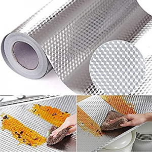 TONXUNUU Kitchen Oil-Proof Sticker Wallpaper now 55.0% off , Kitchen self-Adhesive Kitchen Aluminu..