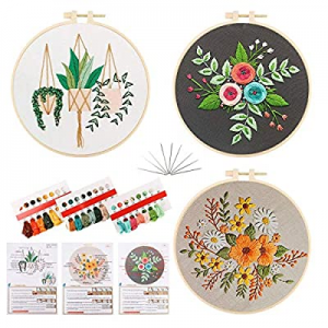 One Day Only！Embroidery Kit for Beginners now 50.0% off , Embroidery Patterns, Cross Stitch Kits, ..