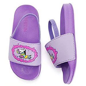 WHITIN Toddler Boys/Girls Slide Sandals | Little Kid Slippers With Strap now 70.0% off 