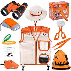 INNOCHEER Explorer Kit & Bug Catcher Kit for Kids Outdoor Exploration with Vest now 50.0% off , Bi..