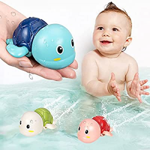 SEPHIX Go, Go! Cute Swimming Turtle Bath Toys for Toddlers & Kids (3 Pcs) now 45.0% off 