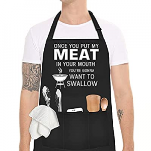 Homsolver Grill, Cooking Apron Gift for Father's day now 50.0% off 