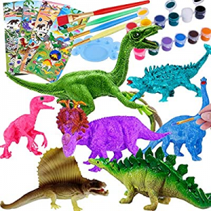 One Day Only！INNOCHEER Kids Crafts and Arts Set Dinosaur Painting Kit now 50.0% off , 7 Large Dino..