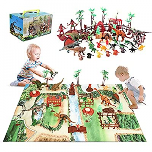 Baccow 60pcs Kids Dinosaur Toys for Age 3 4 5 6 7 8 9yr Year Old Boys Girls now 35.0% off , Educat..