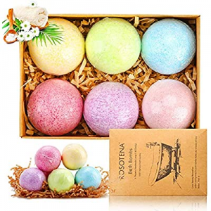One Day Only！Bath Bombs Gift Set now 50.0% off , 6 Pcs Natural Essential Oil Handmade Bath Balls, ..