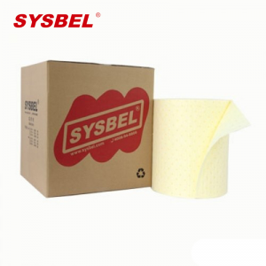 立减CNY￥50,西斯贝尔/SYSBEL SCR001 轻型化学类吸附棉卷油污处理水面浮油 吸附量60L 白色 50*4000cm 1卷装