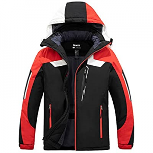 Skieer Men's Waterproof Ski Jacket Windproof Snowboarding Jackets Winter Snow Coat Warm Raincoat n..