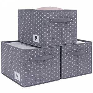 One Day Only！JS HOME Extra Large Closet Storage Baskets now 20.0% off , Storage Bins for Shelves, ..