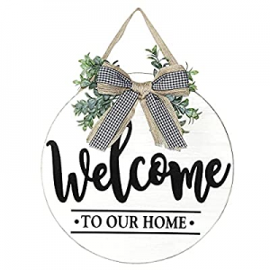 20.0% off Winder Welcome Sign for Front Door Porch Farmhouse Rustic Wreath Wall Hanging Wooden Out..