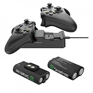Smatree Controller Charger for Xbox One, Dual Charging Station Compatible with Xbox One/One X/One S/
