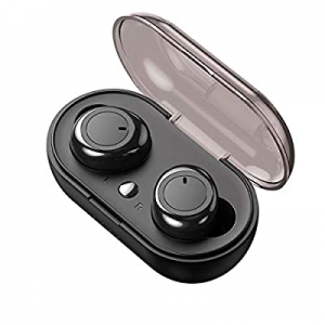WXM Bluetooth 5.0 True Wireless Earbuds with Charging Case 20H Playtime High-Fidelity Stereo Sound E