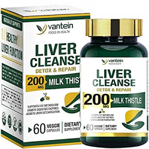 Liver Cleanse Detox, Liver Support Supplement Artichoke - Dandelion Root Support Healthy Liver Funct