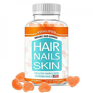 Hair Skin and Nails Vitamins with Biotin, Vitamin C, Supports Healthy Complexion and Hair Growth Thi