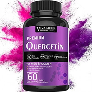 Quercetin, Immune Supplement and Zinc Quercetin Vitamins Powerfully Supports Cardiovascular Healthy 
