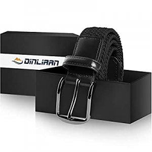 DINLIAAN Stretch Elastic Belt for men Gift-boxed For Father's Day Golf Casual Pants Jeans Belts no..
