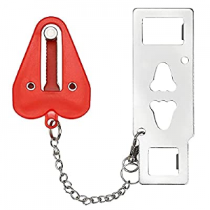 60.0% off Portable Door Lock for Home Travel Durable Security Door Locks Provide Additional Safety..