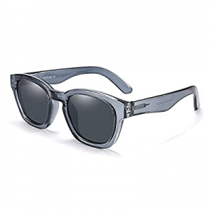RESVIO Classic Square Polarized Sunglasses for Women UV400 Trendy Frame Sun Glasses now 10.0% off 