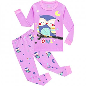 Pajamas for Girls Toddler Kids Shoes Pyjamas Children 4 Pack 4-Pieces Princess Sleepwear Pants Set..