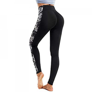 50.0% off RACELO High Waist Yoga Pants for Women Tummy Control Workout Sports Running Athletic Pri..