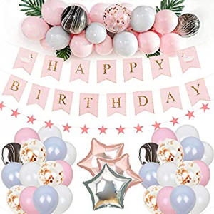 60.0% off Treedeng Macaron balloon birthday balloon decoration 69 Pcs Macaron Pink Lovely Fashion ..