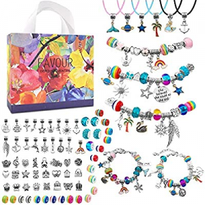 Charm Bracelet Making Kit now 45.0% off ,Jewelry Making art Supplies Bead,Crafts/toys Gifts Set fo..