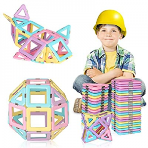 RegeMoudal 40PCS Magnetic Blocks now 55.0% off , Magnetic Tiles Building Blocks Set for Kids Educa..
